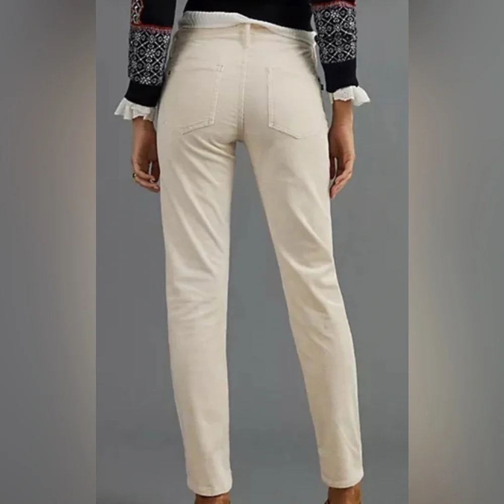 Pilcro | The Slim Boyfriend Corduroy Jeans | NWT Cream 27 - Picture 2 of 16